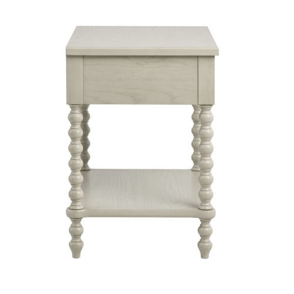 1 - Drawer Nightstand Solid Wood Frame - Natural