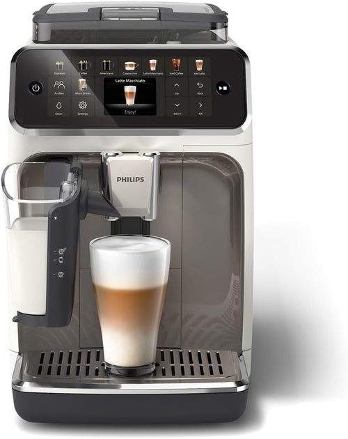 5500 series LatteGo EP5545/70 Kaffeevollautomat 1,8L 15 bar mit Milchaufschäumer – Weiß